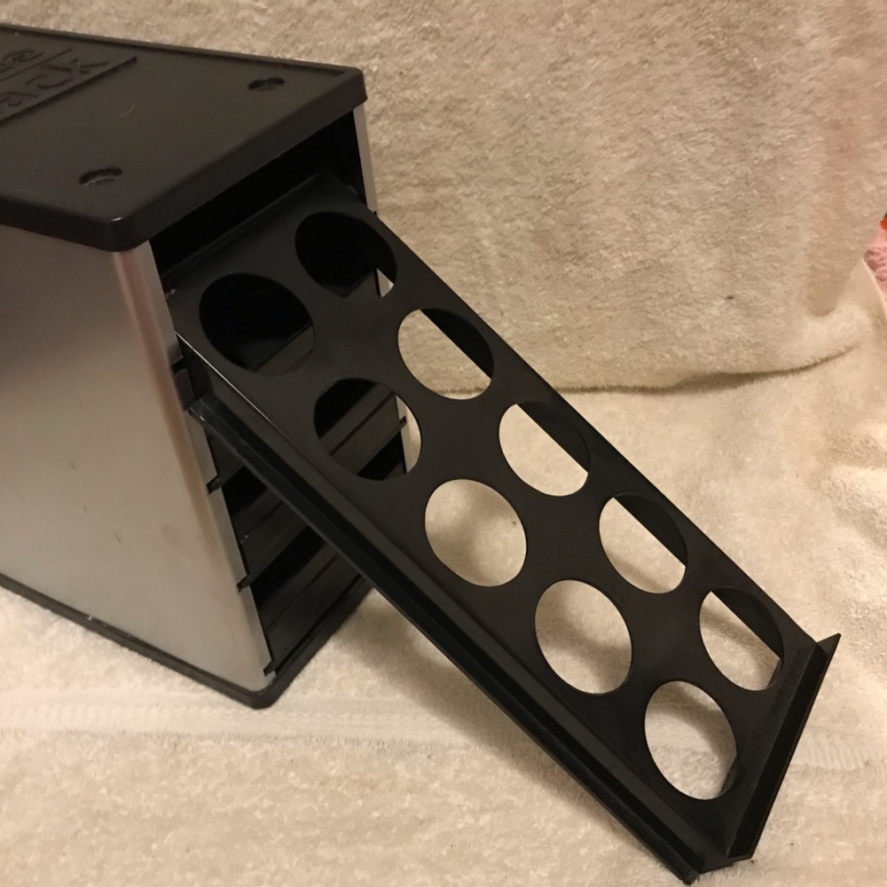 COFFEE STACK K-Cup Holder ~ 40 K-Cups • Black and Silver - Picture 4 of 8